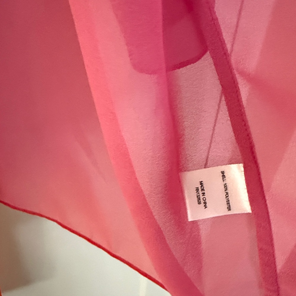 Lovers + Friends Vibrant Pink and Yellow Cape - Picture 2 of 6